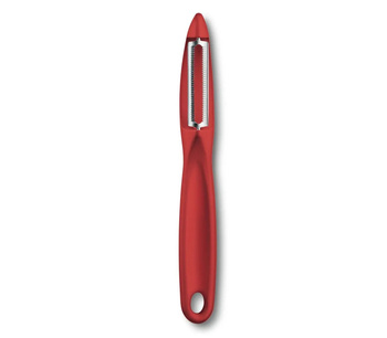 Peeler universal roșu, lamă verticală zimțată Victorinox