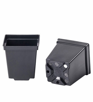 Ghiveci de flori pătrat standard 0.5L 9x10cm P9