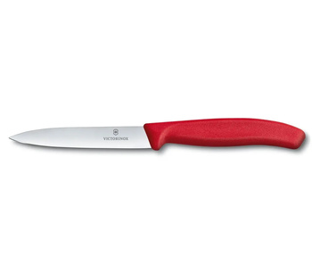 Cuțit roșu cu lama netedă 8cm Victorinox