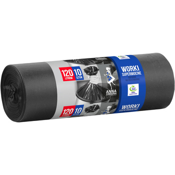Saci de gunoi SUPERMOCNE 120L 10pcs Anna Zaradna