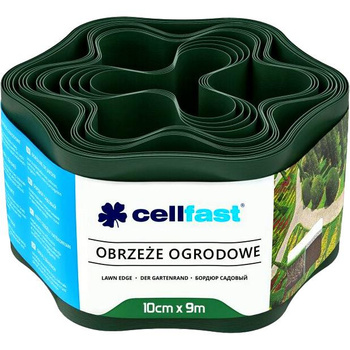 Bordură de grădină verde închis 10cm x 9m Cellfast