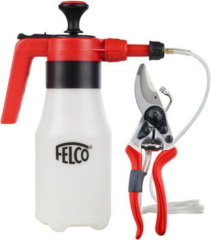 Foarfece de grădină cu sistem de pulverizare FELCO 19