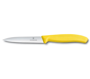 Lamă zimțată 10cm galben Victorinox