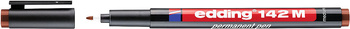 Permanent Foil Pen 142 M 1mm Brown EDDING